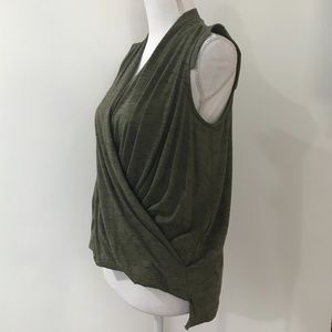 EUC Anthropologie Hi/Low Wrap Front Top